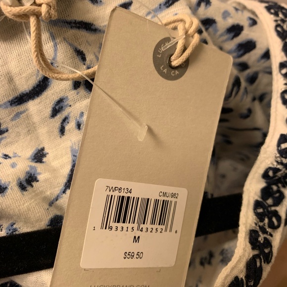 Lucky boho top floral Medium BNWT - Picture 3 of 3